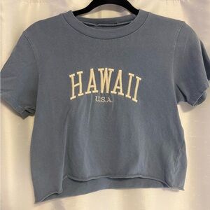 Brandy Melville Blue Hawaii U.S.A. T-Shirt